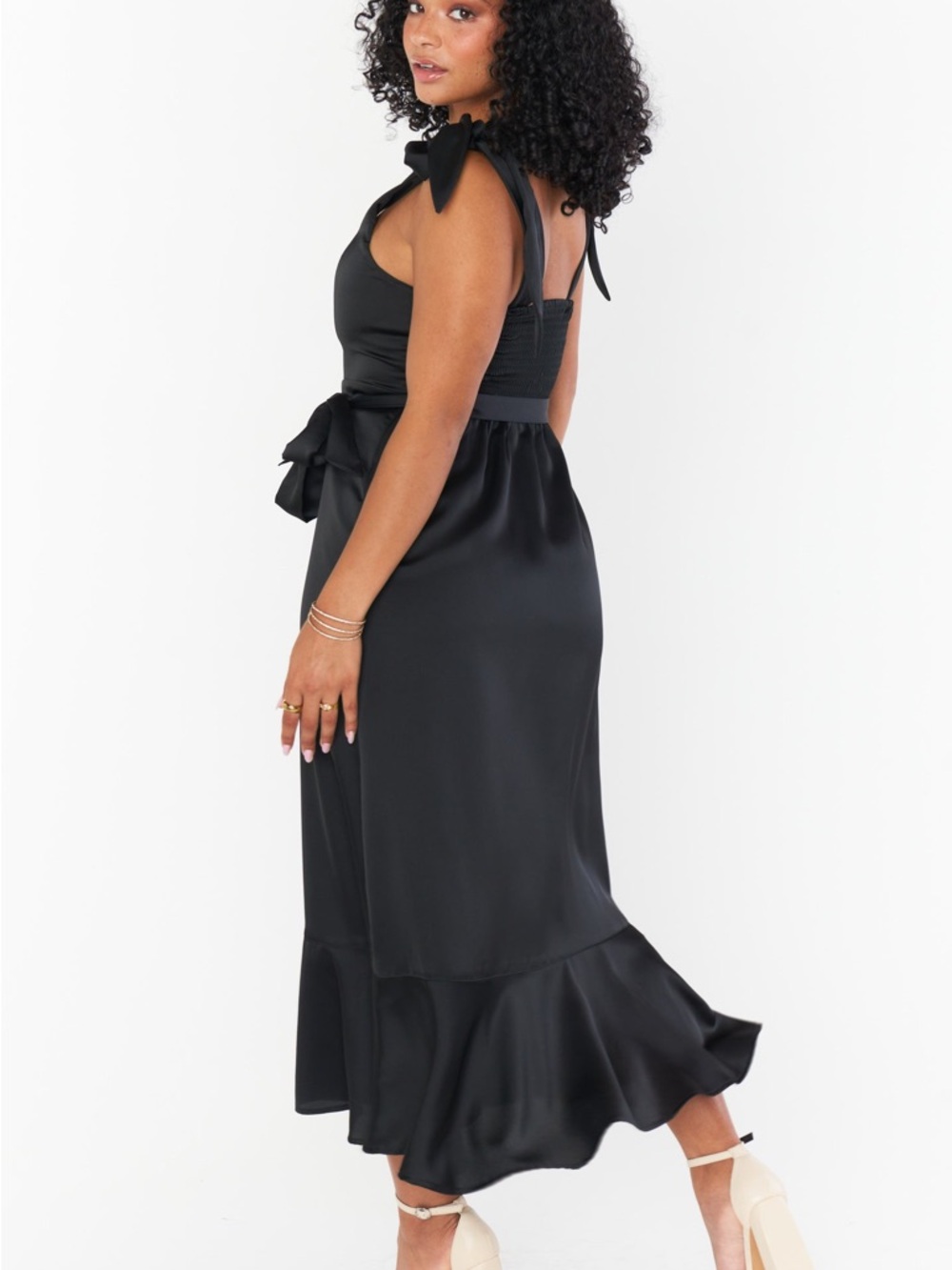 Show Me Your MuMu Claire Midi Dress in Black - Picture 5 of 13